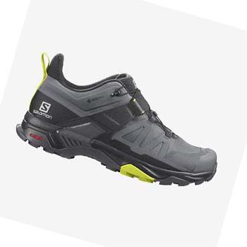 Tenis Senderismo Salomon X ULTRA 4 GORE-TEX Hombre Plateados | MX 3589MQZ